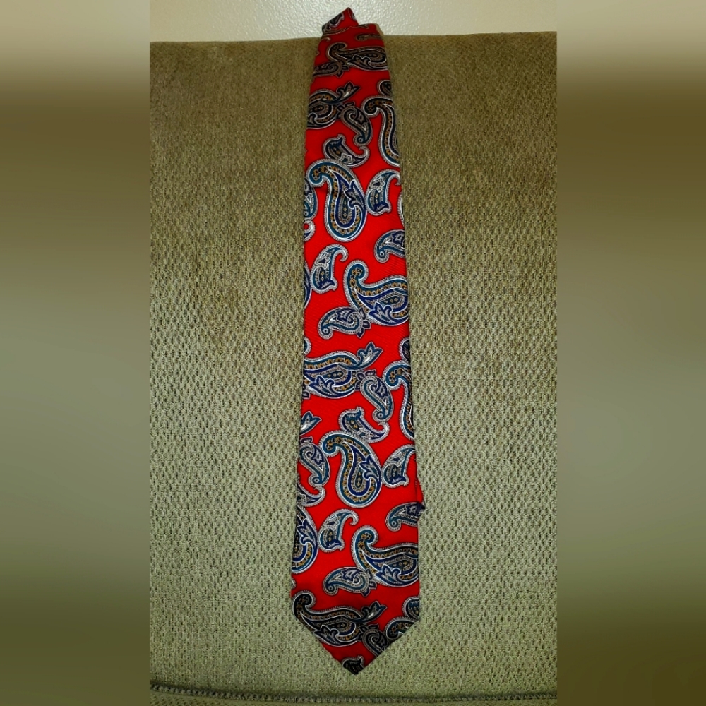 Vintage Forrestel Made in USA Handmade Silk Tie